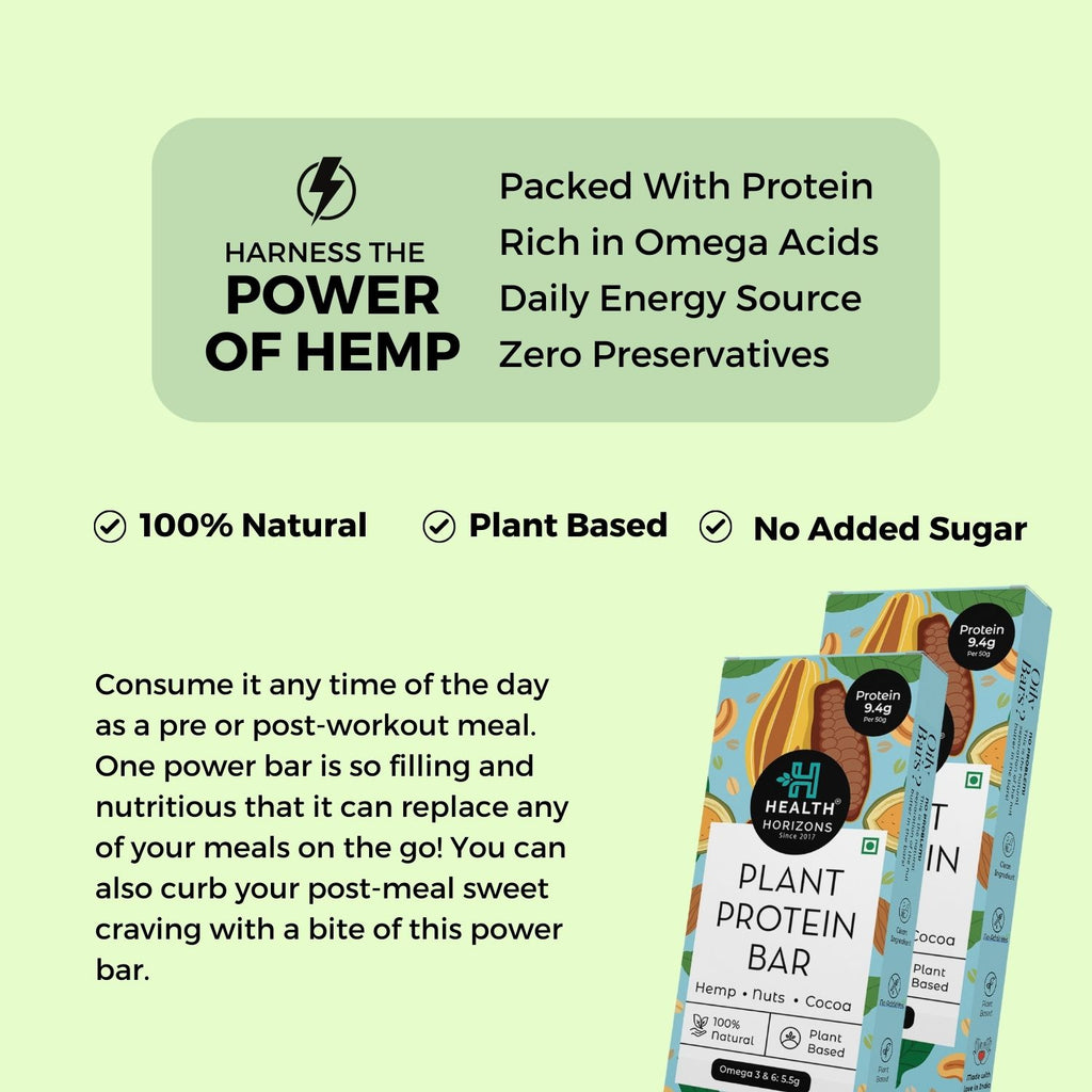 Roasted Hemp Seeds Plus Hemp Power Bar