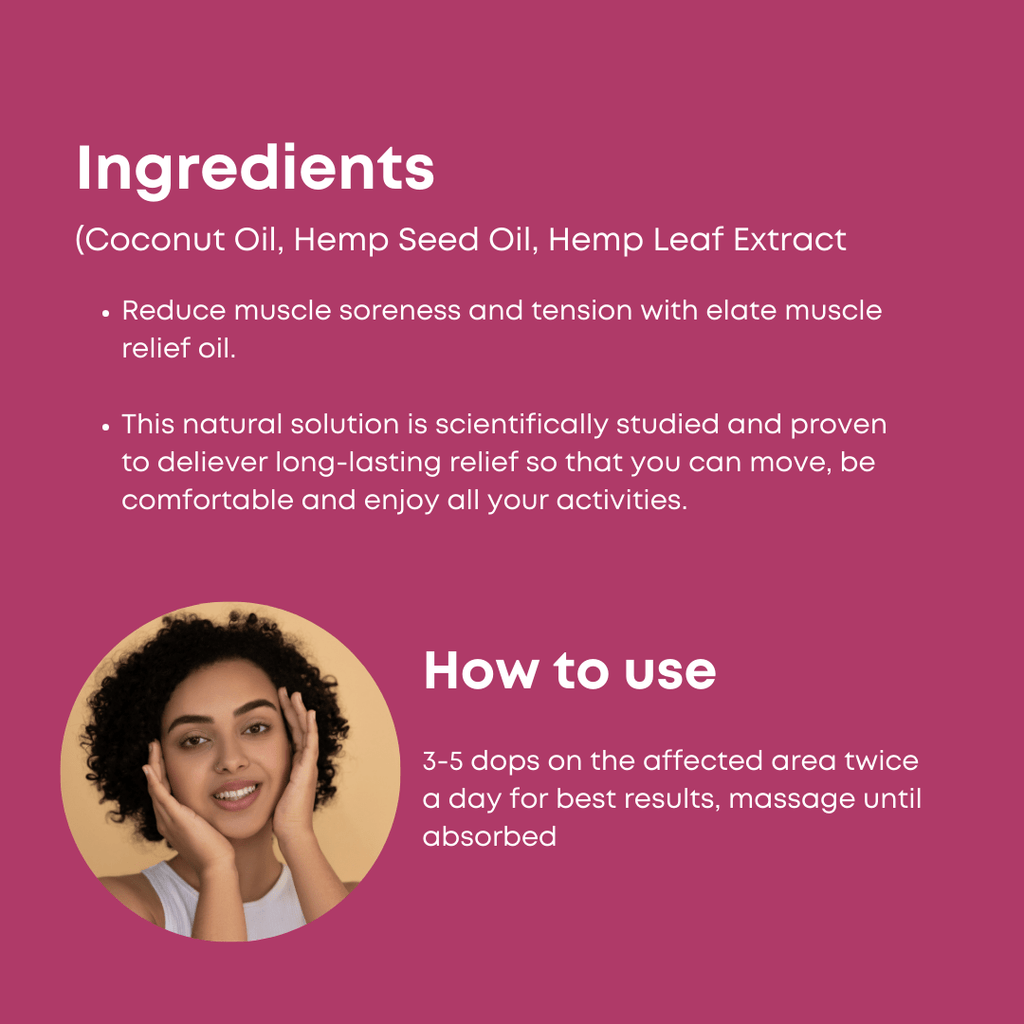 Elate muscle relief oil
