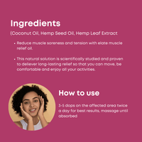 Elate muscle relief oil