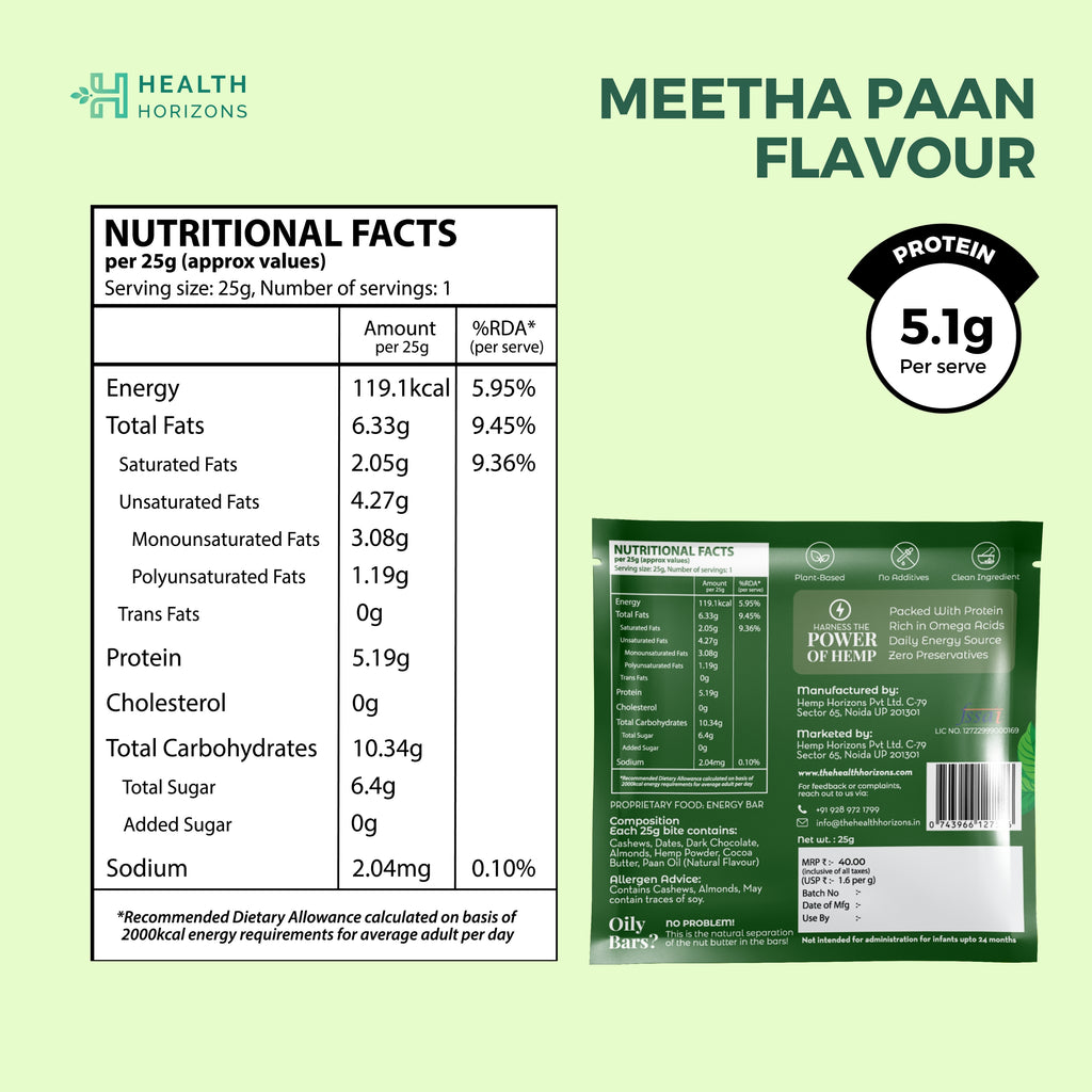 Meetha Paan Plant Protein Bite