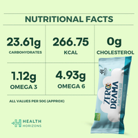 Health Horizons Zero Drama Plant Protein Bar nutritional highlights