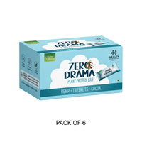Health Horizons Zero Drama Plant Protein Bar box labelled pack of six